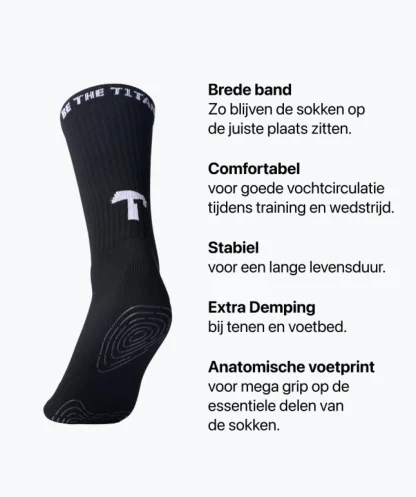 Sokken^T1TAN Grip Socks - zwart